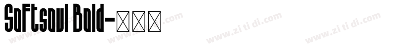Softsoul Bold字体转换